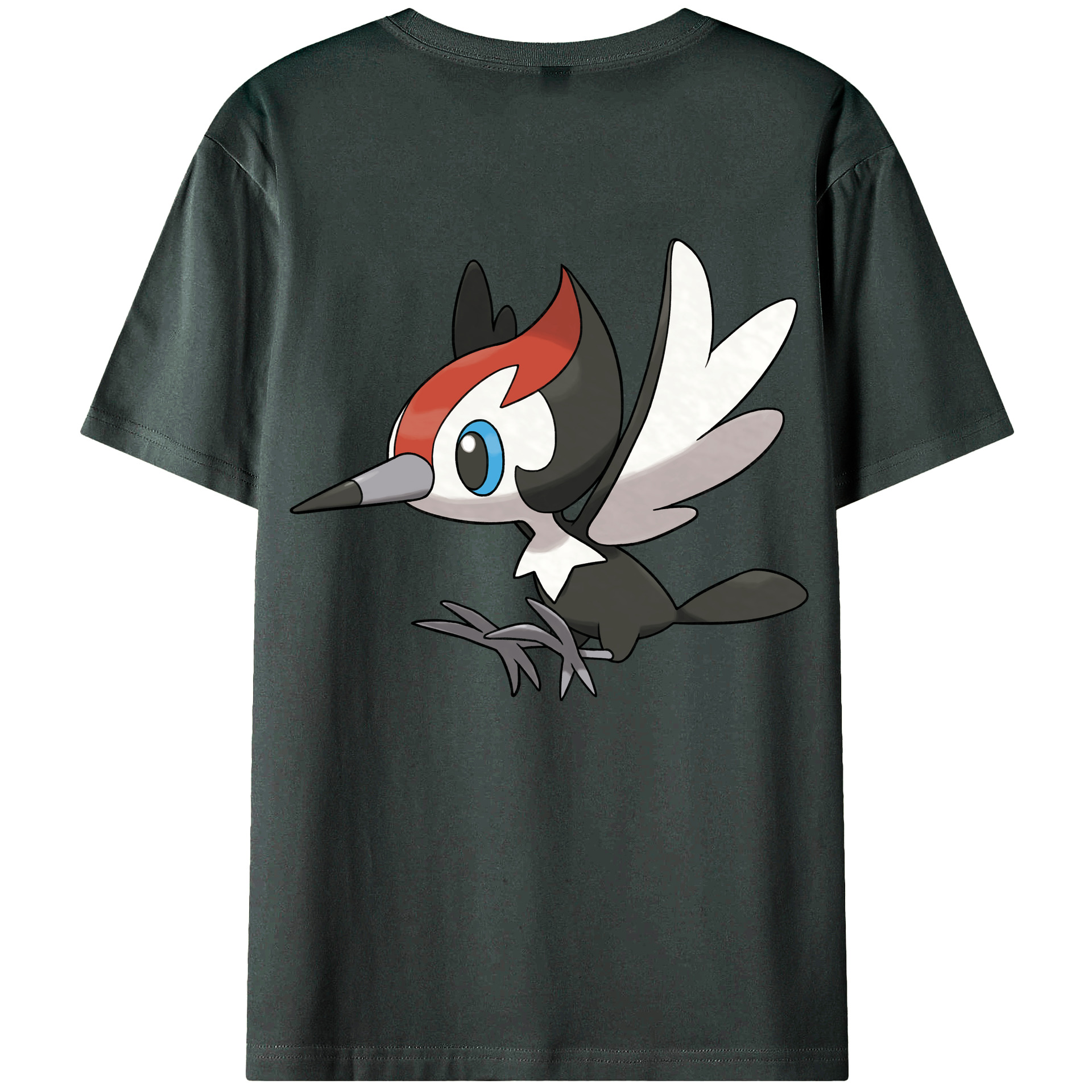 （画像用） ポケットモンスター Pokémon 綿100％ メンズ半袖Tシャツ（バックプリント） 通気性